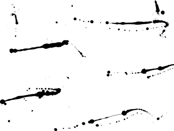 Векторная Иллюстрация Чернильных Пятен Использования Качестве Конструкторских Помощников — стоковый вектор