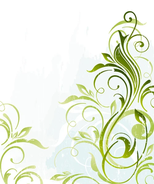 Illustration Dessin Fond Floral — Image vectorielle