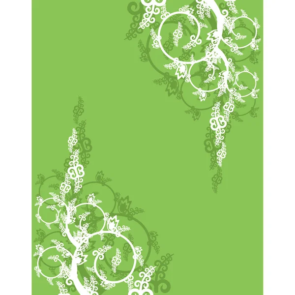 Image Ornement Floral Illustration Couleur — Image vectorielle