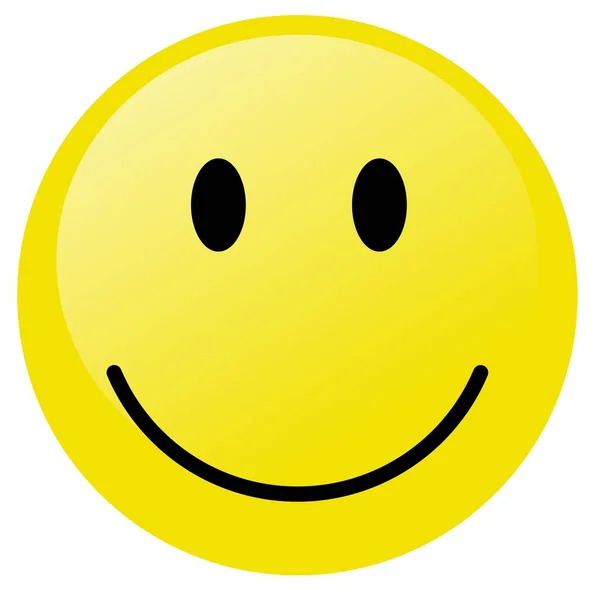 白い背景の笑顔のシンボル — ストックベクタ