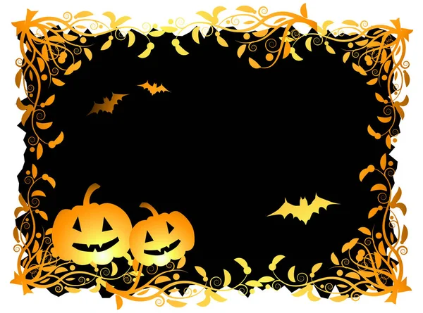 Noite Halloween Fundo Ilustração Vetorial —  Vetores de Stock