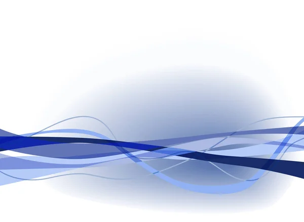 Векторна Ілюстрація Синіх Стрічок Заплутаних Разом — стоковий вектор