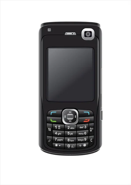 Téléphone Portable Sur Blanc — Image vectorielle