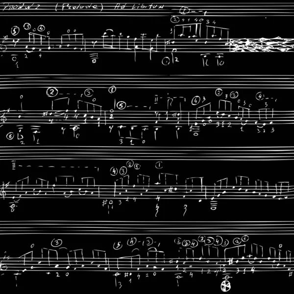 Векторний Безшовний Фон Музичними Нотами — стоковий вектор