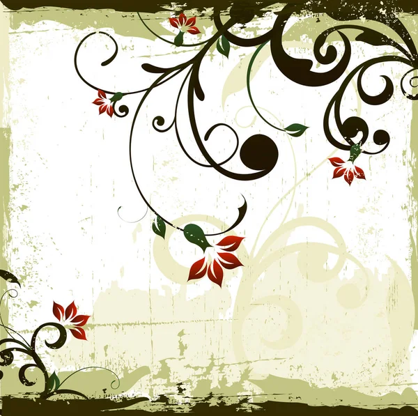 Floraler Hintergrund Bild Farbige Illustration — Stockvektor