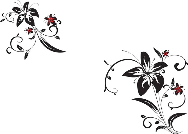 Decoratieve Bloemen Ornament Vector — Stockvector