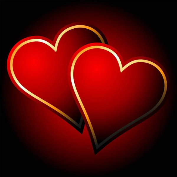 Harten Liefde Gradiënt Achtergrond Thema Valentijnsdag — Stockvector