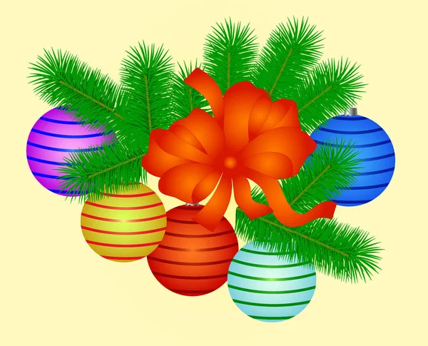 Kerst Vector Illustratie Afbeelding Kleur Illustratie — Stockvector