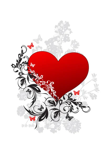 Valentinstag Hintergrundbild Farbige Illustration — Stockvektor