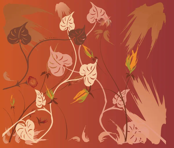 Квітковий Фон Векторне Зображення Кольорова Ілюстрація — стоковий вектор