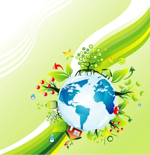Abstract Environmental Earth Concept Background — Stock Vector