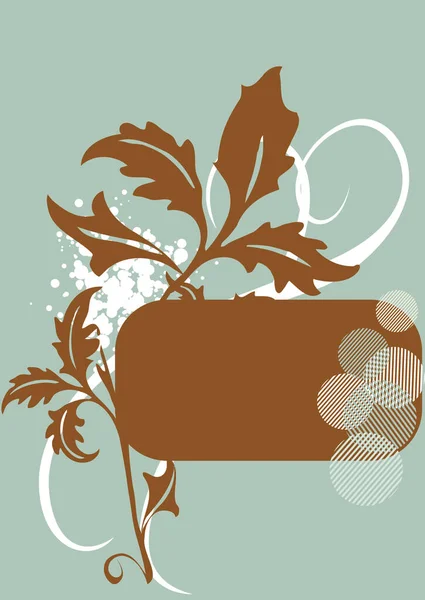 Imagem Banner Floral Vetorial Ilustração Cores — Vetor de Stock