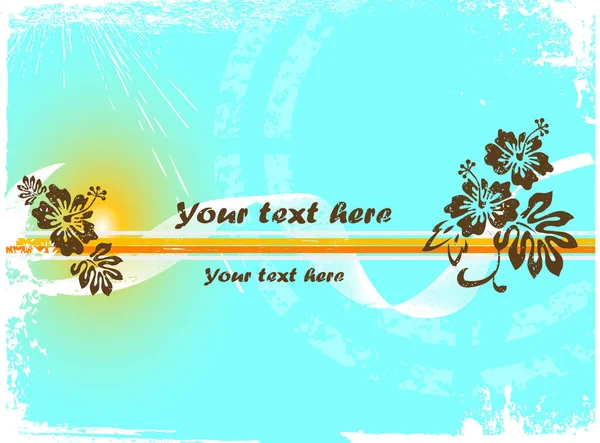 Summer Grunge Background Image Color Illustration — Stock Vector