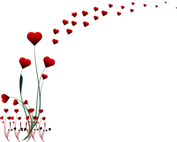 Valentine Hjärta Design Bild Färg Illustration — Stock vektor