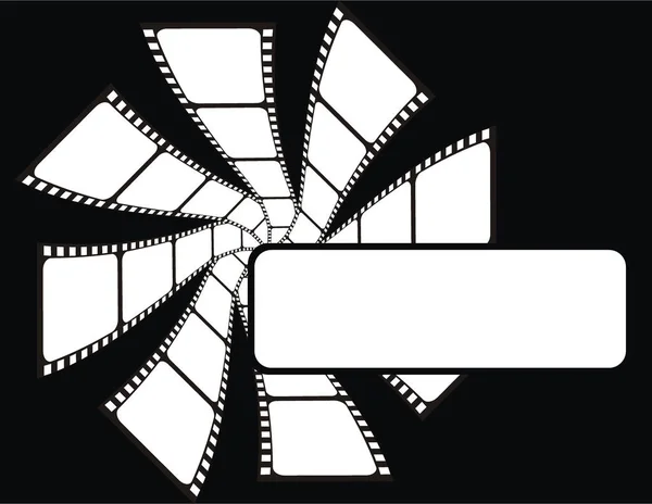 Film Achtergrond Vector Bestand Zeer Eenvoudig Bewerken — Stockvector