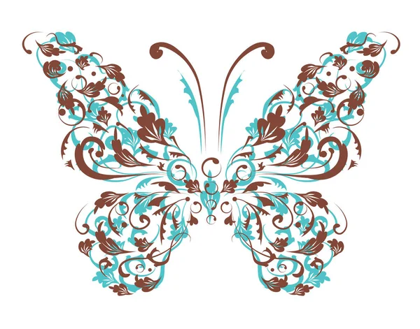 Schmetterling Silhouette Für Ihr Design — Stockvektor