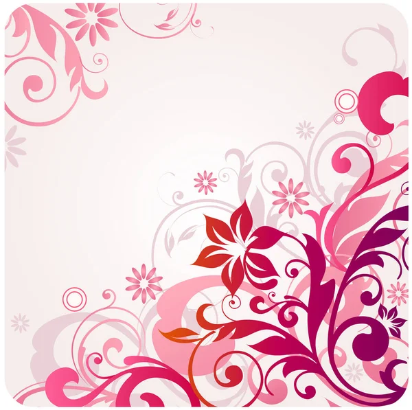 Illustration Drawing Floral Background — Stock Vector