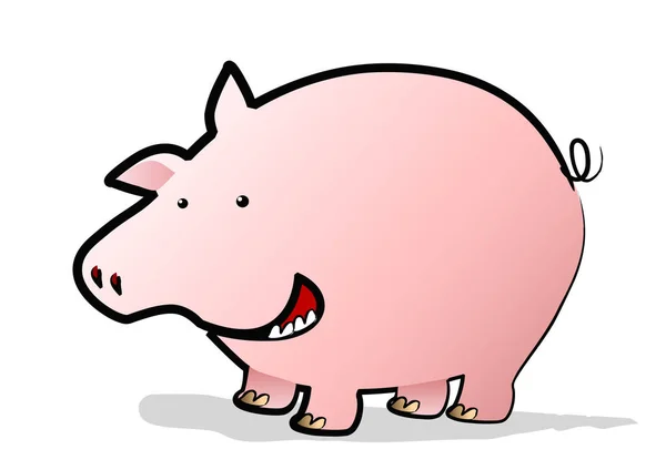 Ein Glückliches Schwein Jahr Des Schweins — Stockvektor