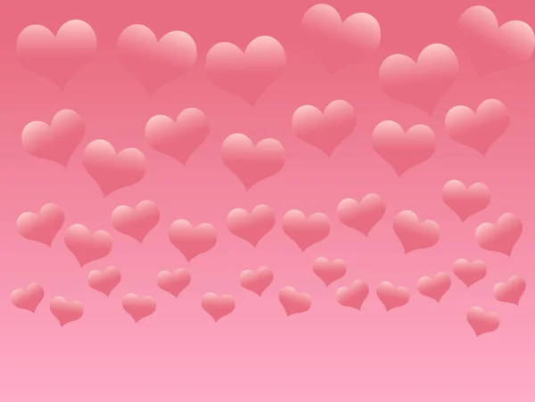 Coração Valentine Fundo Corações Para Dia Dos Namorados — Vetor de Stock