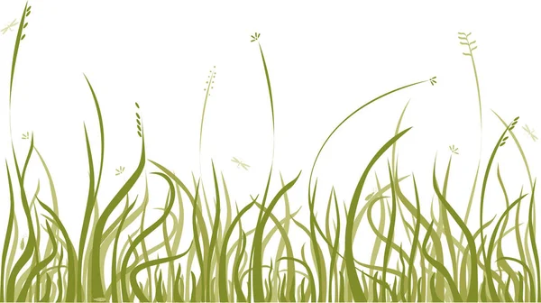 秋草の背景 デザイン要素 — ストックベクタ