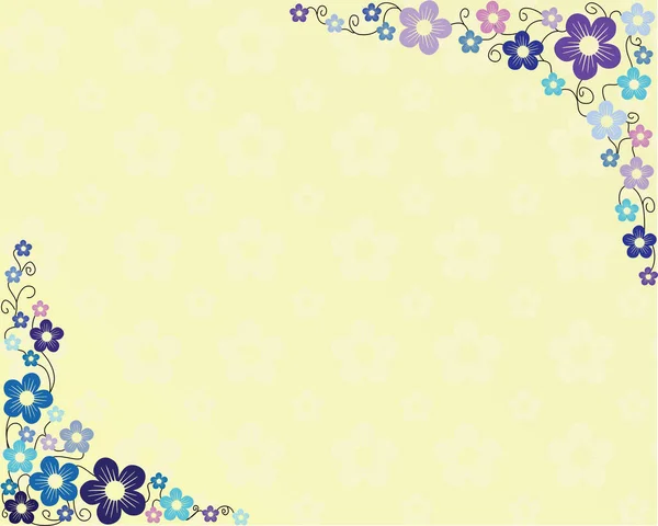 Fond Fleur Printemps Aux Couleurs Pastel — Image vectorielle