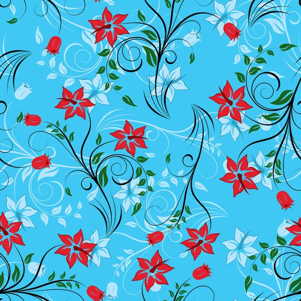 Floral Nahtlosen Hintergrund Für Ihre Design Nutzung Nahtlose Muster Erstellen — Stockvektor