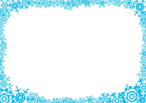 Schneeflocken Ein Weißer Hintergrund Für Eine Karte Brief Eine Vektor — Stockvektor