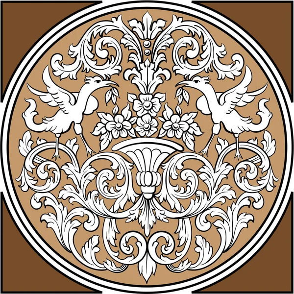 茶色のベクトル装飾要素のイラスト — ストックベクタ