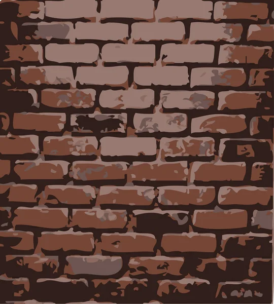 Brick Wall Vector Wallpaper — Stock Vector