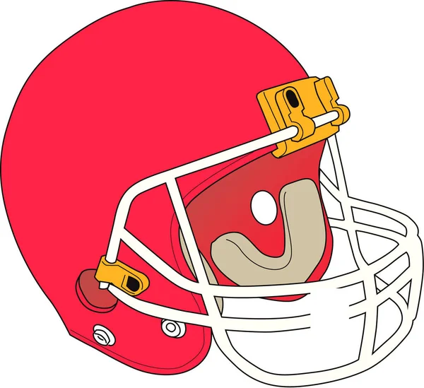 Футбольный Шлем Использования Веб Дизайне Печати — стоковый вектор