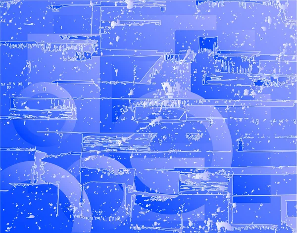 ブルー グランジのベクトル背景 — ストックベクタ