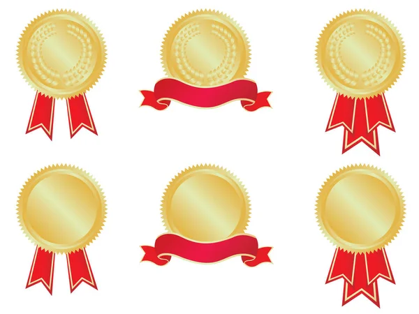 Medailles Deel Van Mijn Medaille Serie — Stockvector
