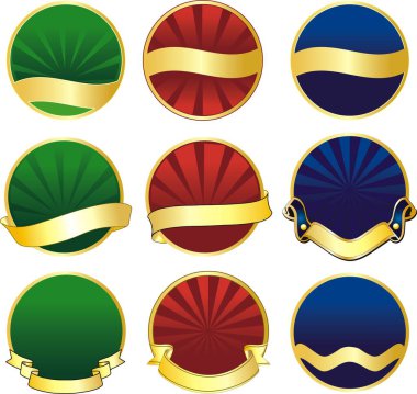 bant bantlı vektör logosu