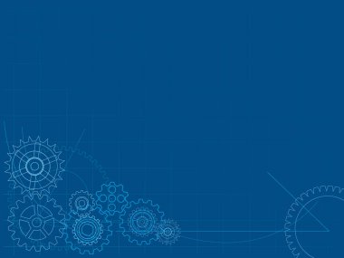 Mekanik plan arka planı. Lütfen daha fazla taslak çizimi için portföyümü kontrol edin..
