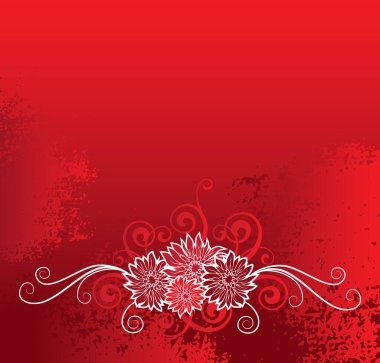 Çiçek tarzında vektör süslemesi