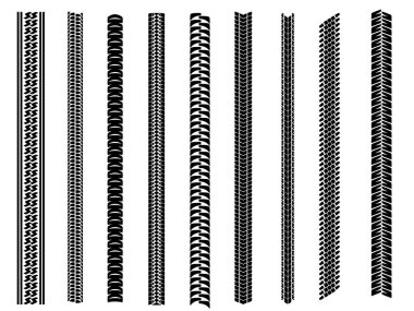 Lastik izleri. Portföyümde daha fazla iz.