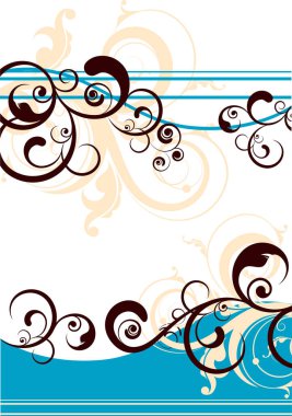 Tasarım için çiçek vektör illüstrasyonu.