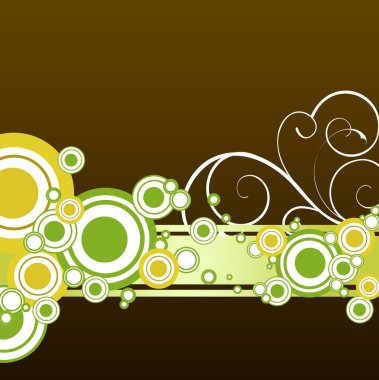 Çiçeksel arkaplan resmi - renk illüstrasyonu