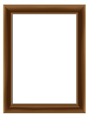 Bir vektördeki aile fotoğrafı için ahşap çerçeve