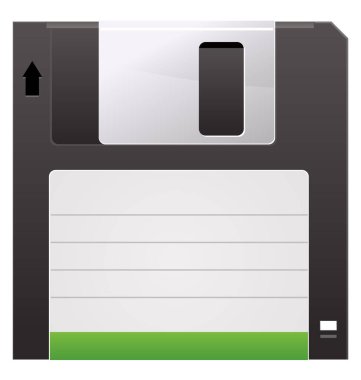 Diskette ortam resmi - renk illüstrasyonu