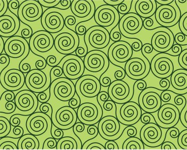 Spiral vektör deseninin gösterimi.