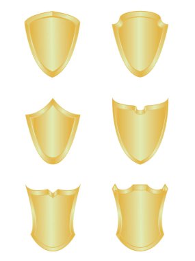 Altı kalkanlı set.