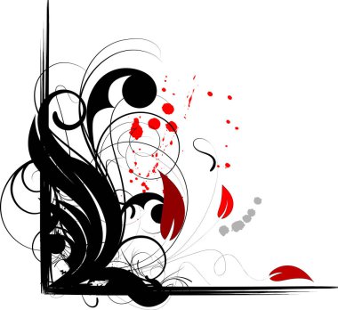 Tasarım için soyut vektör çizimi.