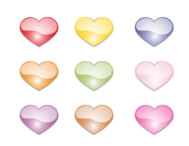 Valentins arkaplan resmi - renk illüstrasyonu