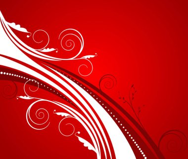 Çiçek Arkaplanı - vektör resmi - renk illüstrasyonu