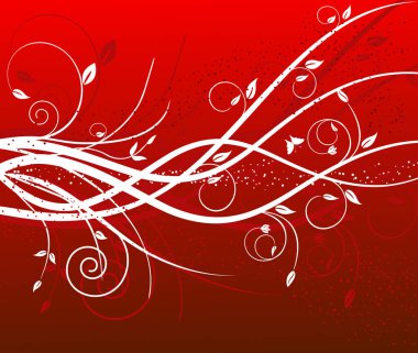 çiçek arka plan - vektör