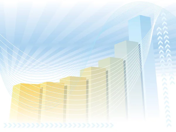 Egy Színes Nagy Grafikon Háttér Üzleti Prezentáció — Stock Vector