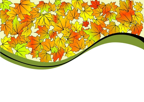 Abstrakter Herbst Hintergrund Vektorillustration — Stockvektor