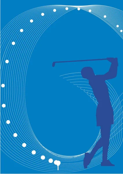 Ilustrace Vektor Pro Pozadí Sportovní Hry Golf — Stockový vektor
