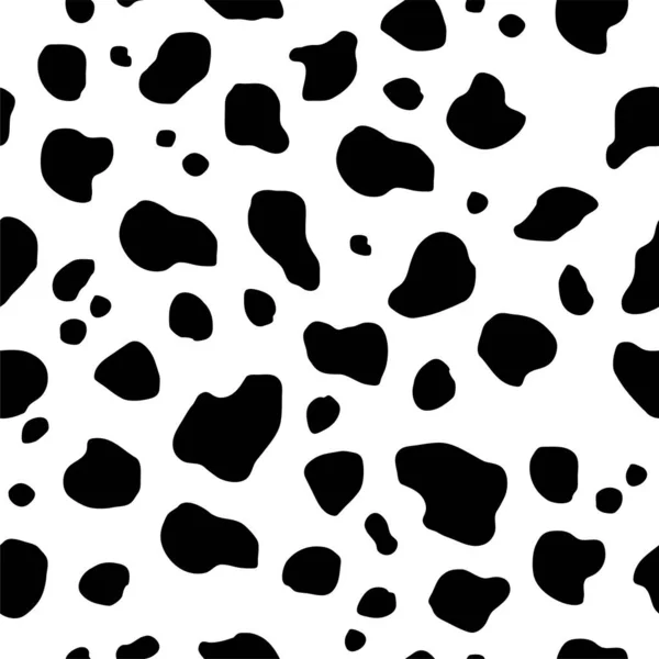 Seamless Cow Print Background — Stock Vector